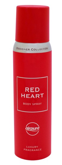 Designer collection body spray - ladies red heart