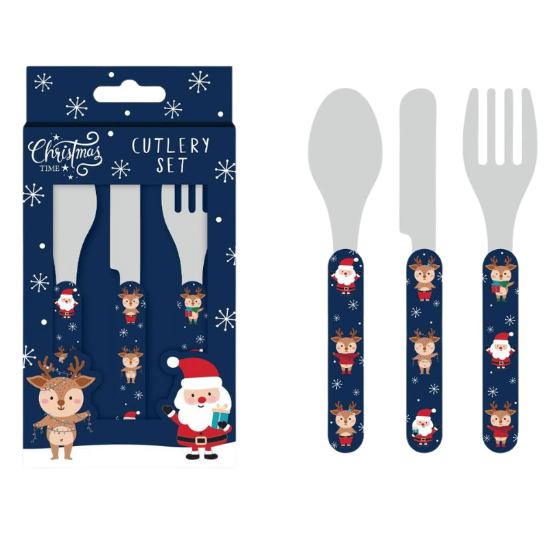 Kids Christmas cutlery set