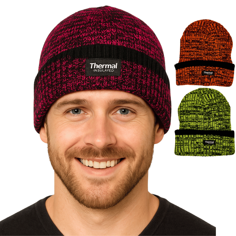 Hi viz thermal ribbed hat