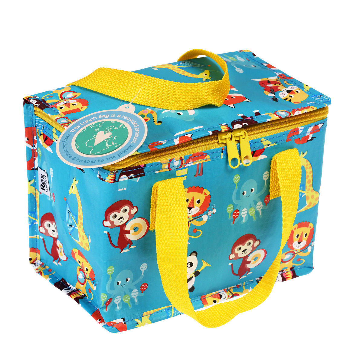 Insulated lunch bag - animal band