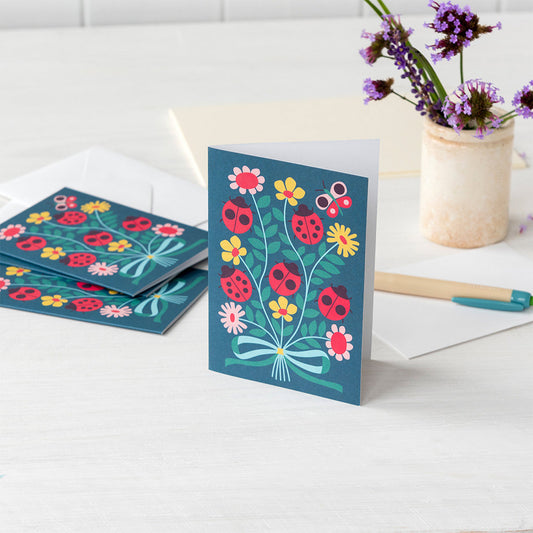 Greetings cards 10 pack - ladybirds