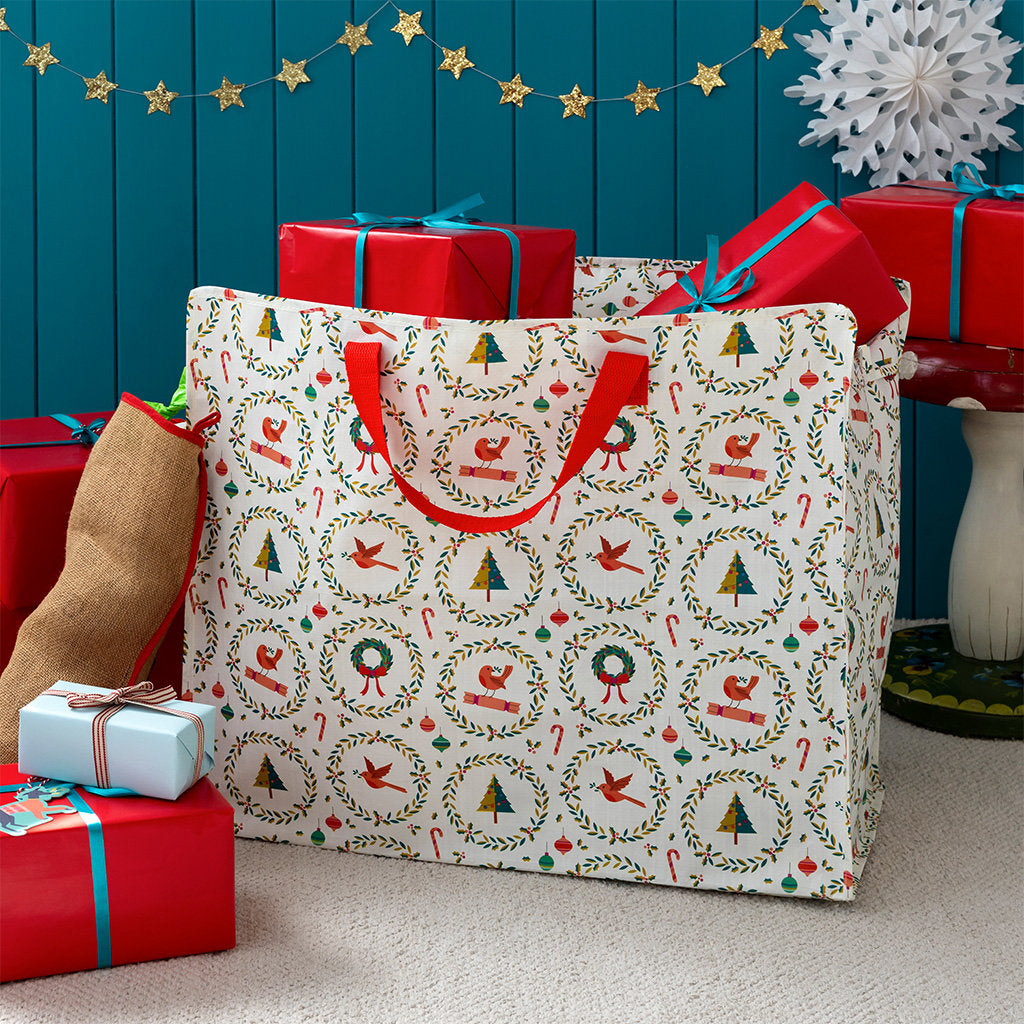 Jumbo storage bag - classic Christmas