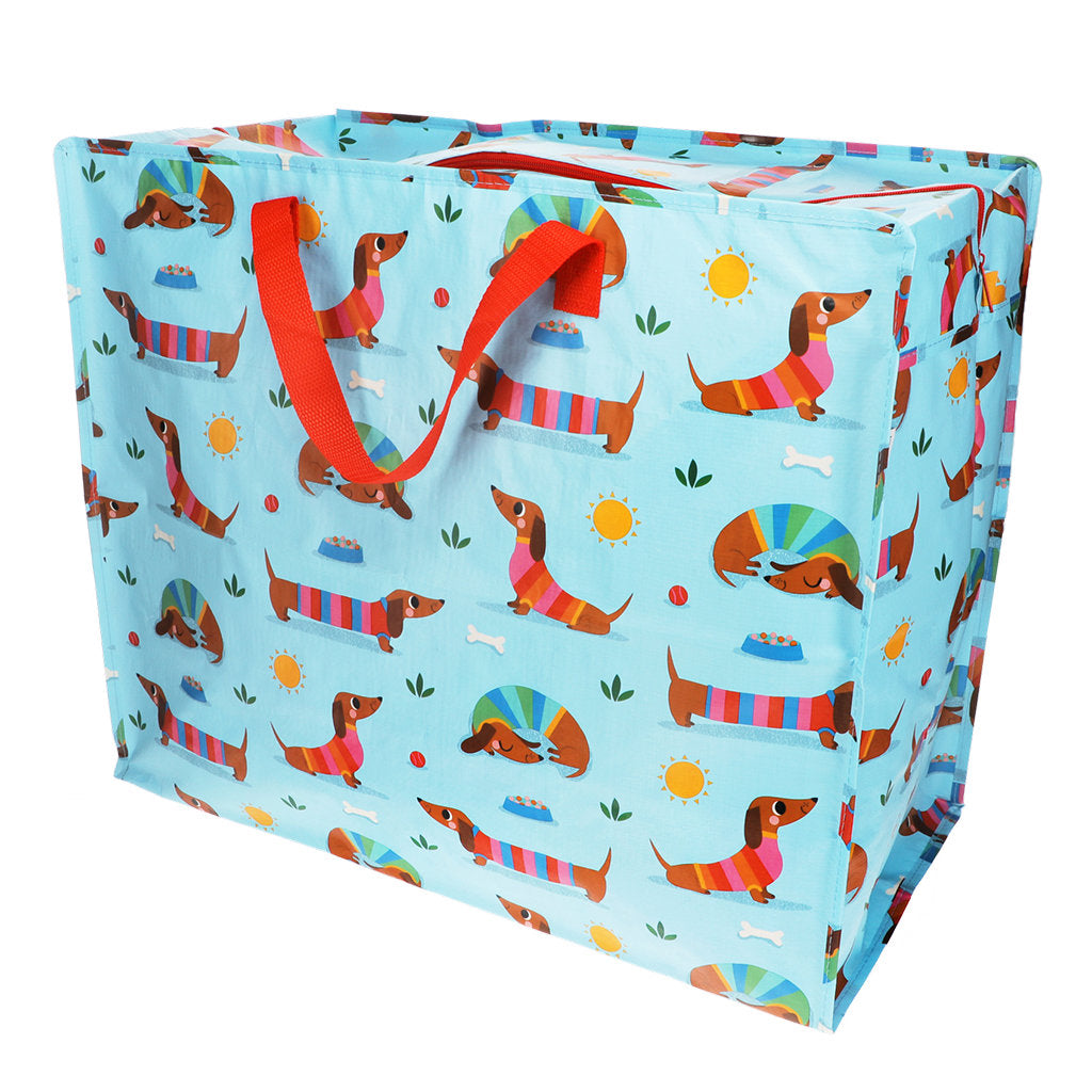 Jumbo storage bag - sunny sausage dog