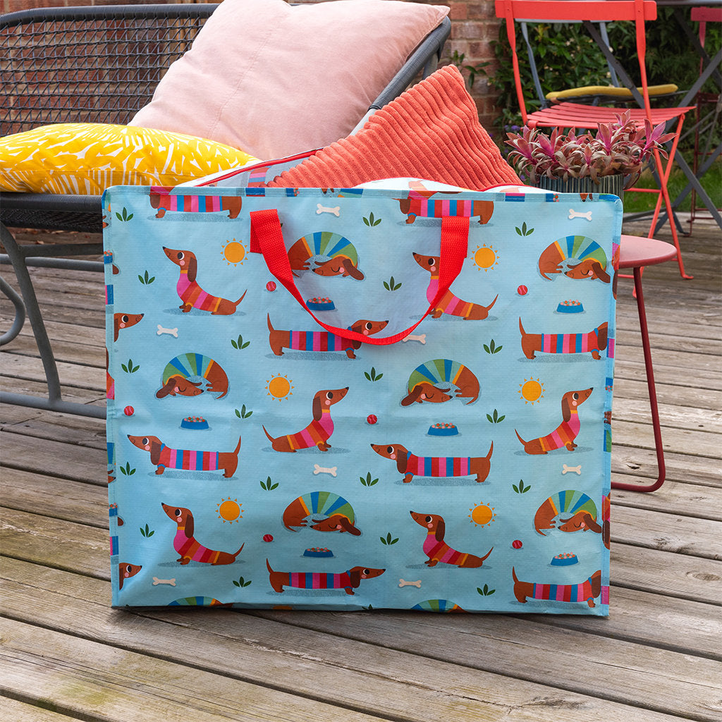 Jumbo storage bag - sunny sausage dog