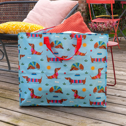 Jumbo storage bag - sunny sausage dog