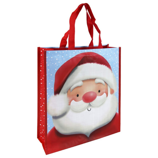 Christmas shopping bag - cute Santa