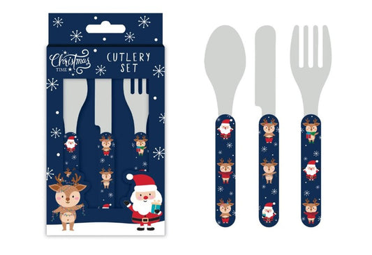 Kids Christmas cutlery set
