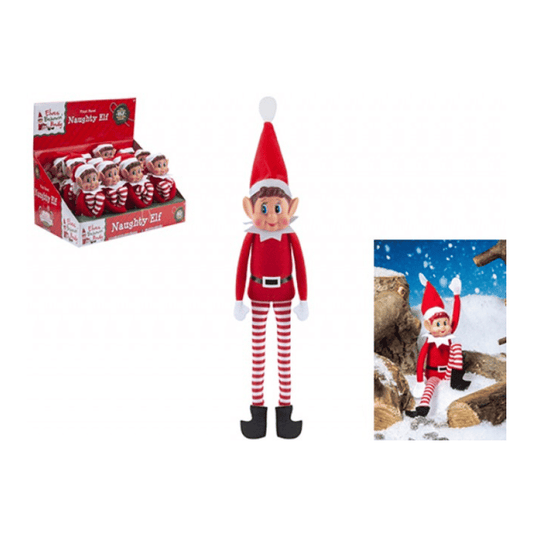 Red long leg naughty elf