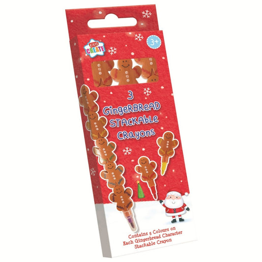Gingerbread stackable crayons