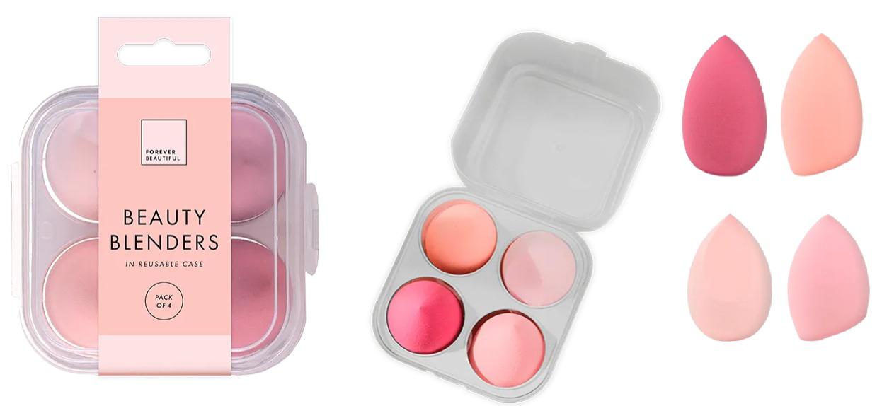 Beauty blenders in reusable case