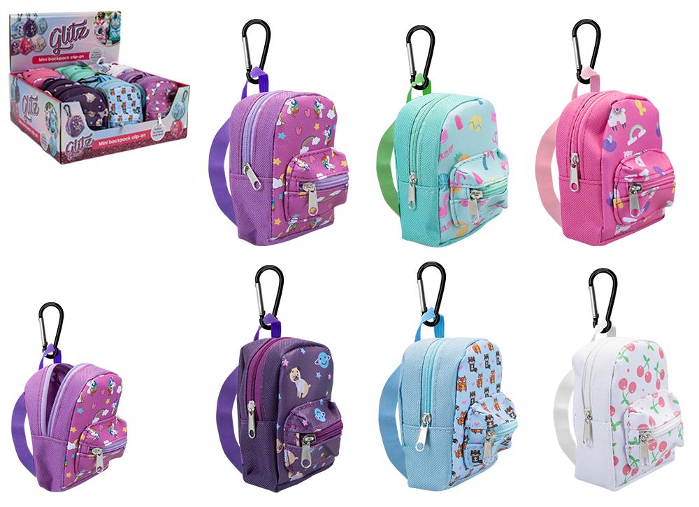 Micro backpack with clip