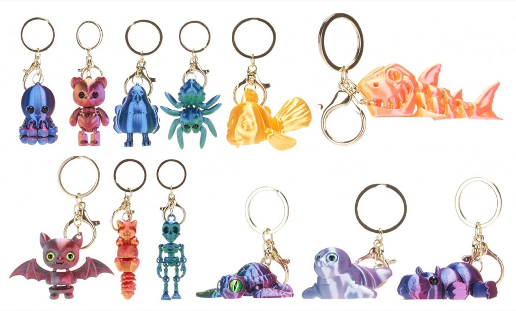 3D printed animal keyring