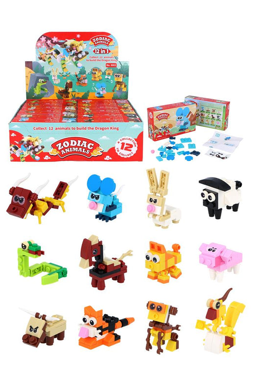 Zodiac animal block kit