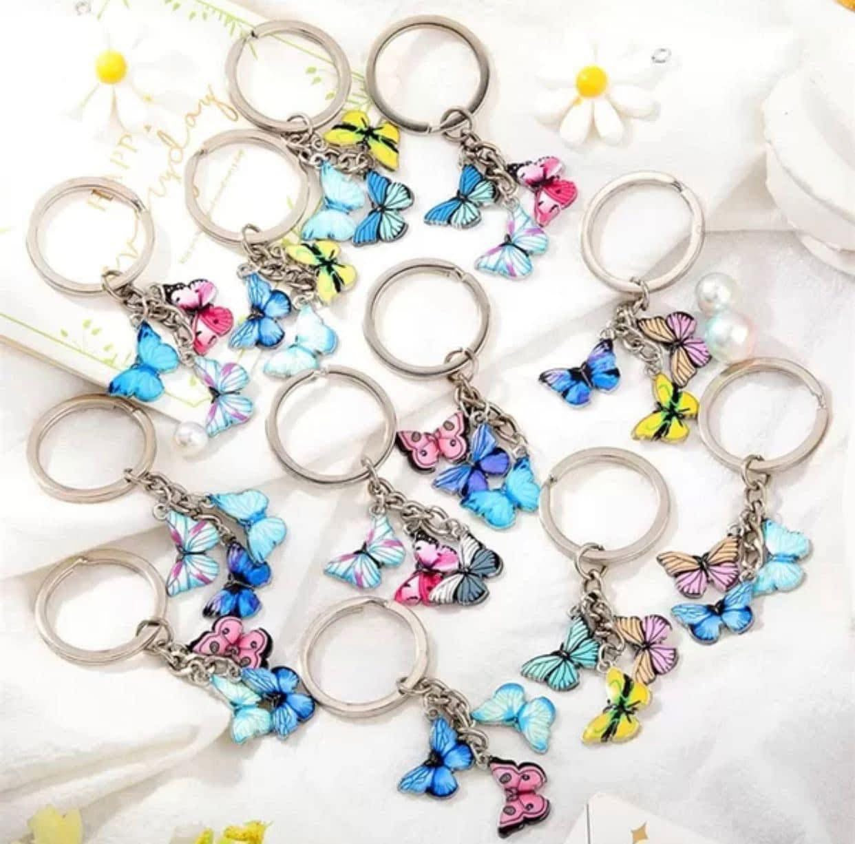 Butterfly keyring
