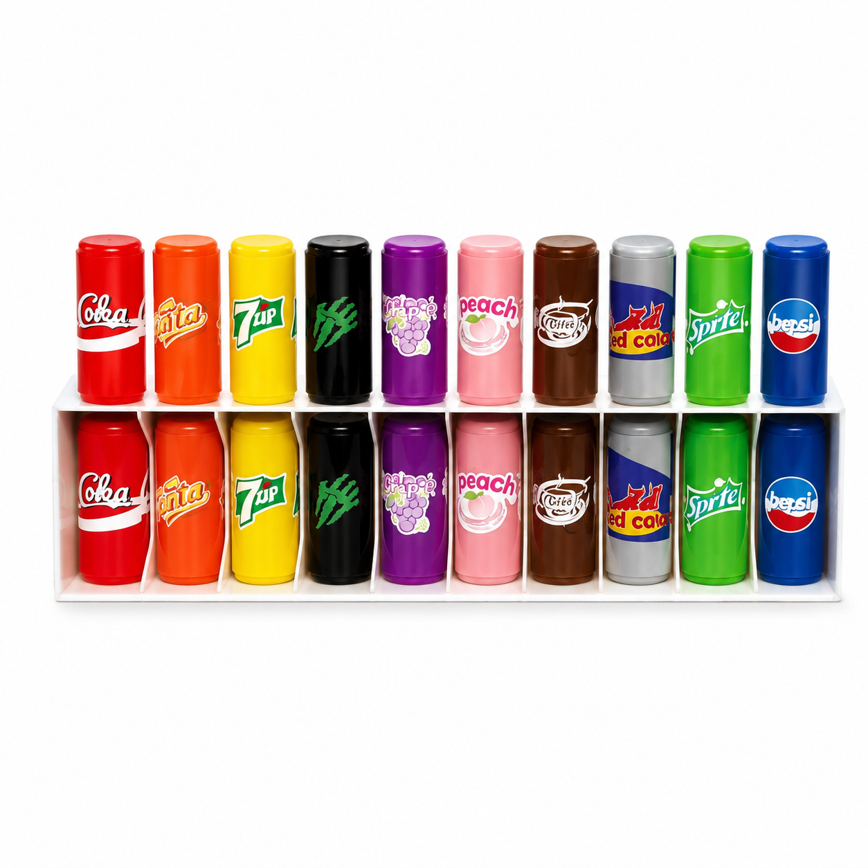 Coloured can matching game