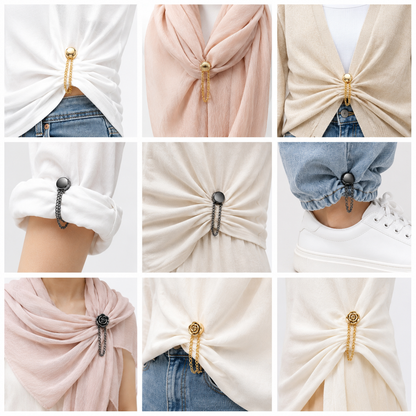 Magnetic clothing styling clips 2 pack