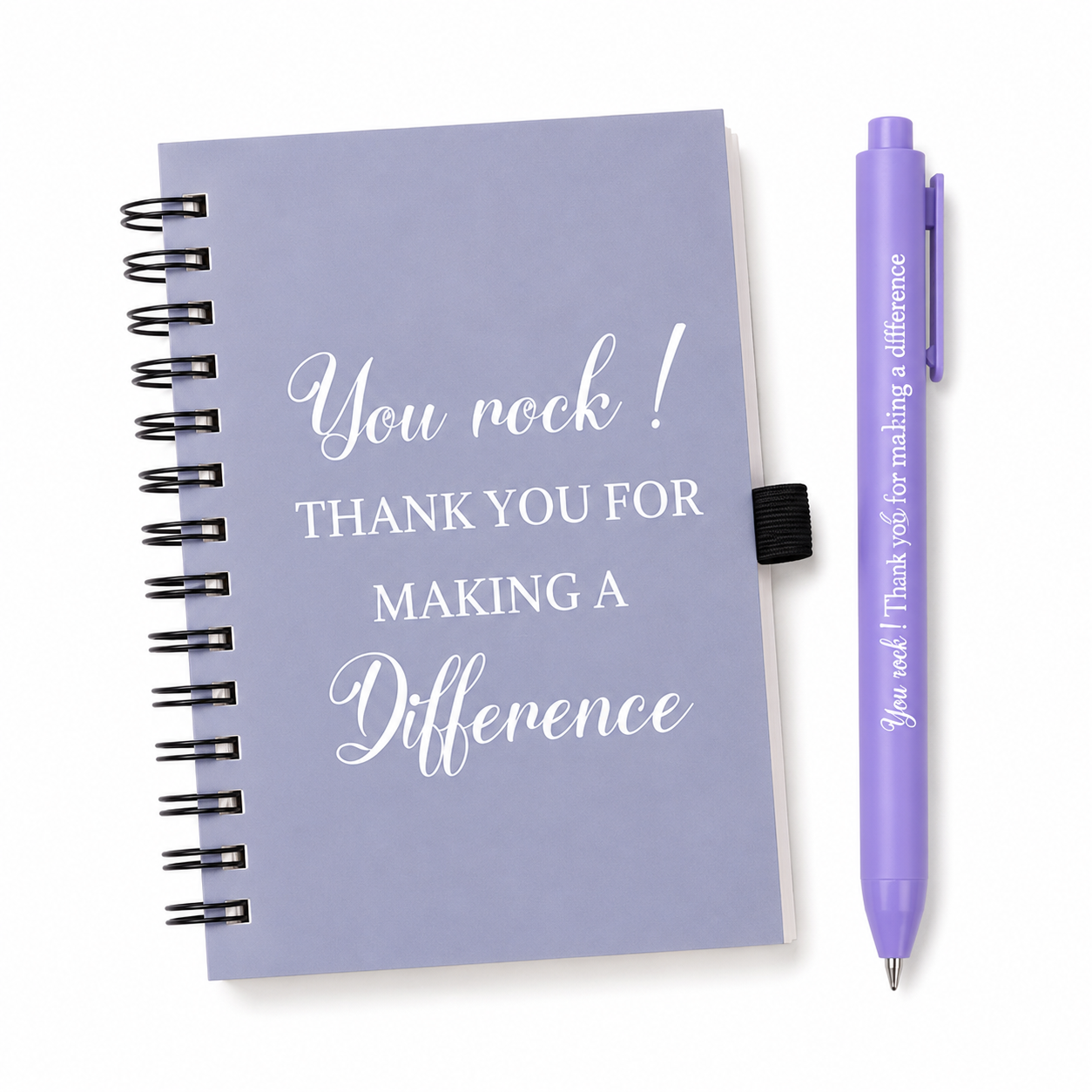Motivational notebook and pen set