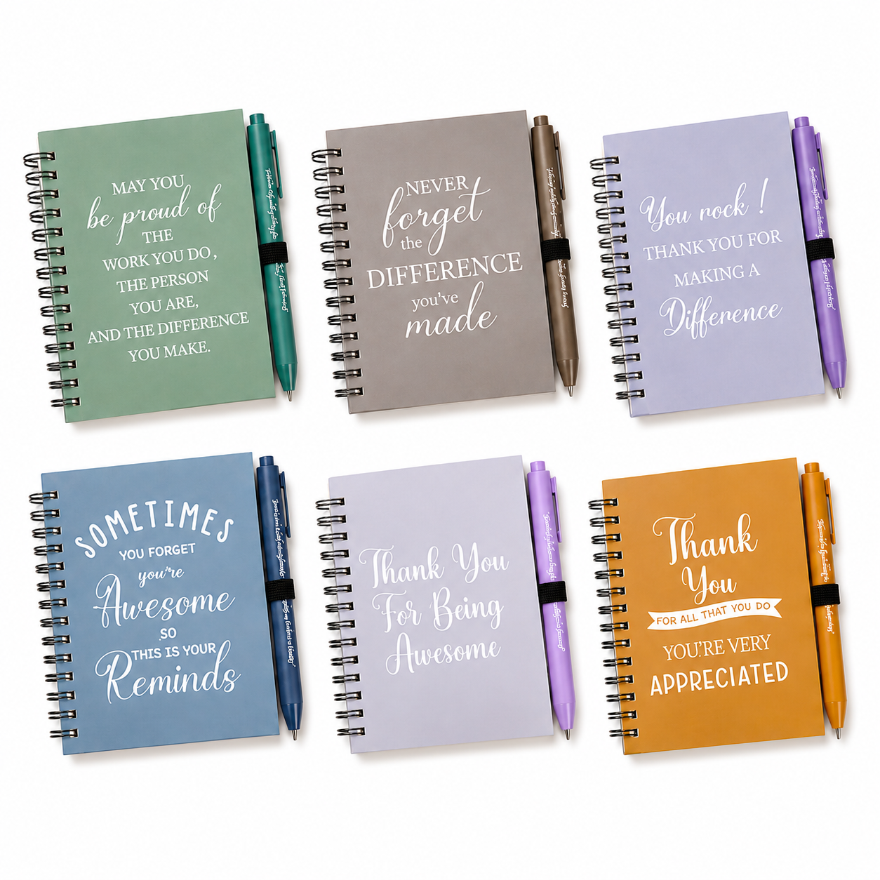 Motivational notebook and pen set