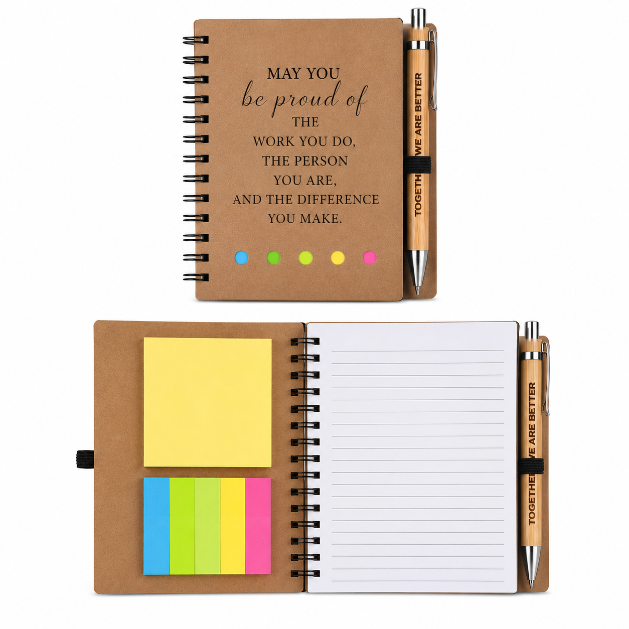 Sticky notepad and pen set