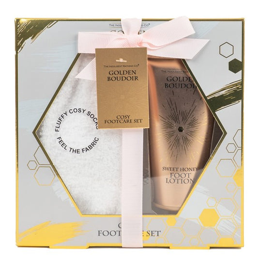 Golden boudoir footcare set