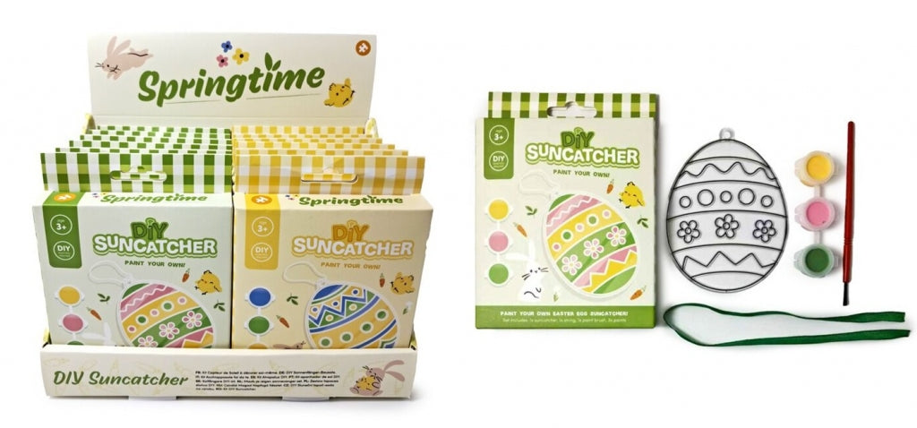 Easter egg paint your own DIY suncatcher