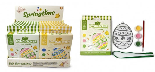 Easter egg paint your own DIY suncatcher