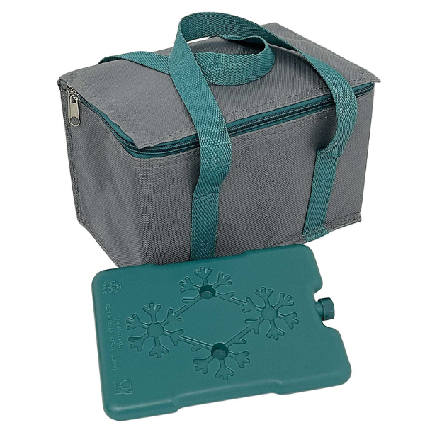 5L cool bag with ice pack.