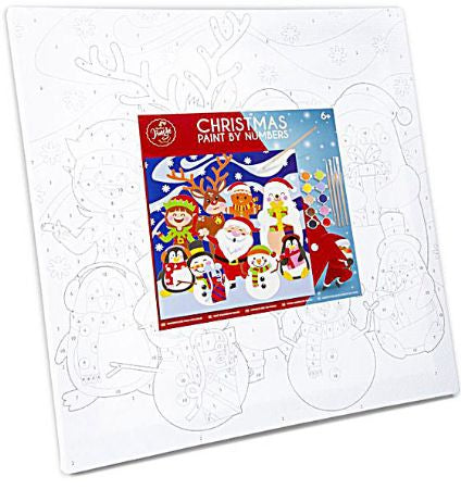 Christmas paint by numbers canvas