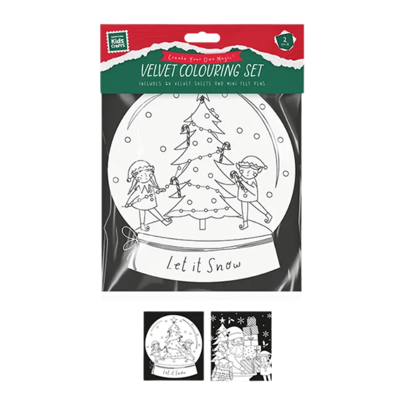 Christmas velvet colouring 2 pack