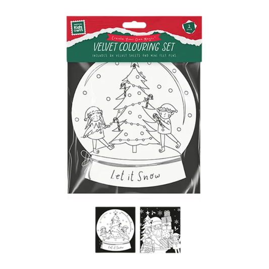 Christmas velvet colouring 2 pack