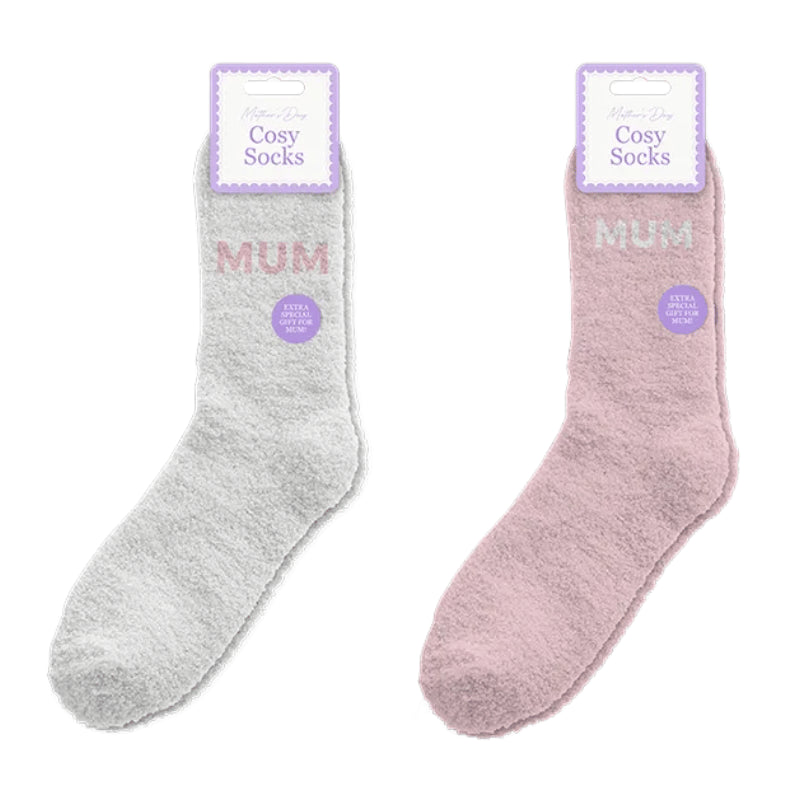 Mother’s Day embroidered cosy socks