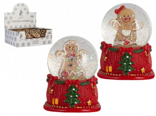 Gingerbread snow globe