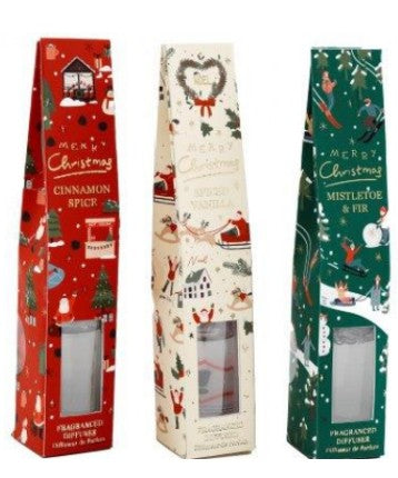 Christmas scene reed diffuser