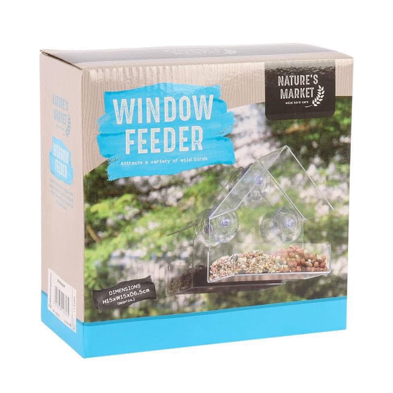 Window bird feeder.