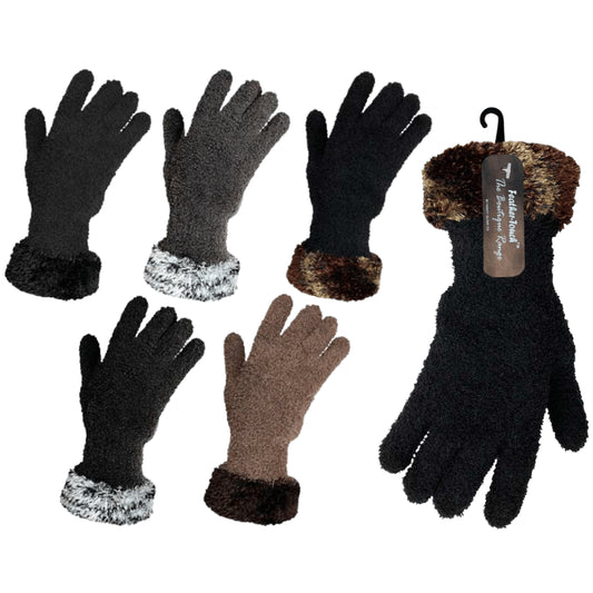 Ladies feather touch boutique gloves
