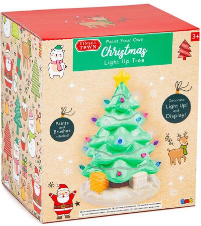 Paint your own light up Christmas tree