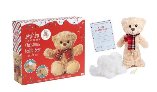 Sew your own Christmas teddy bear