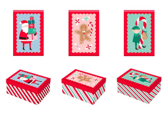 Christmas rectangle gift box