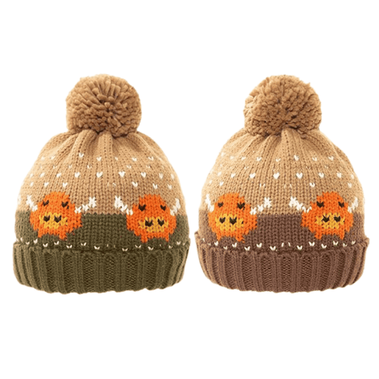 Highland cow bobble hat
