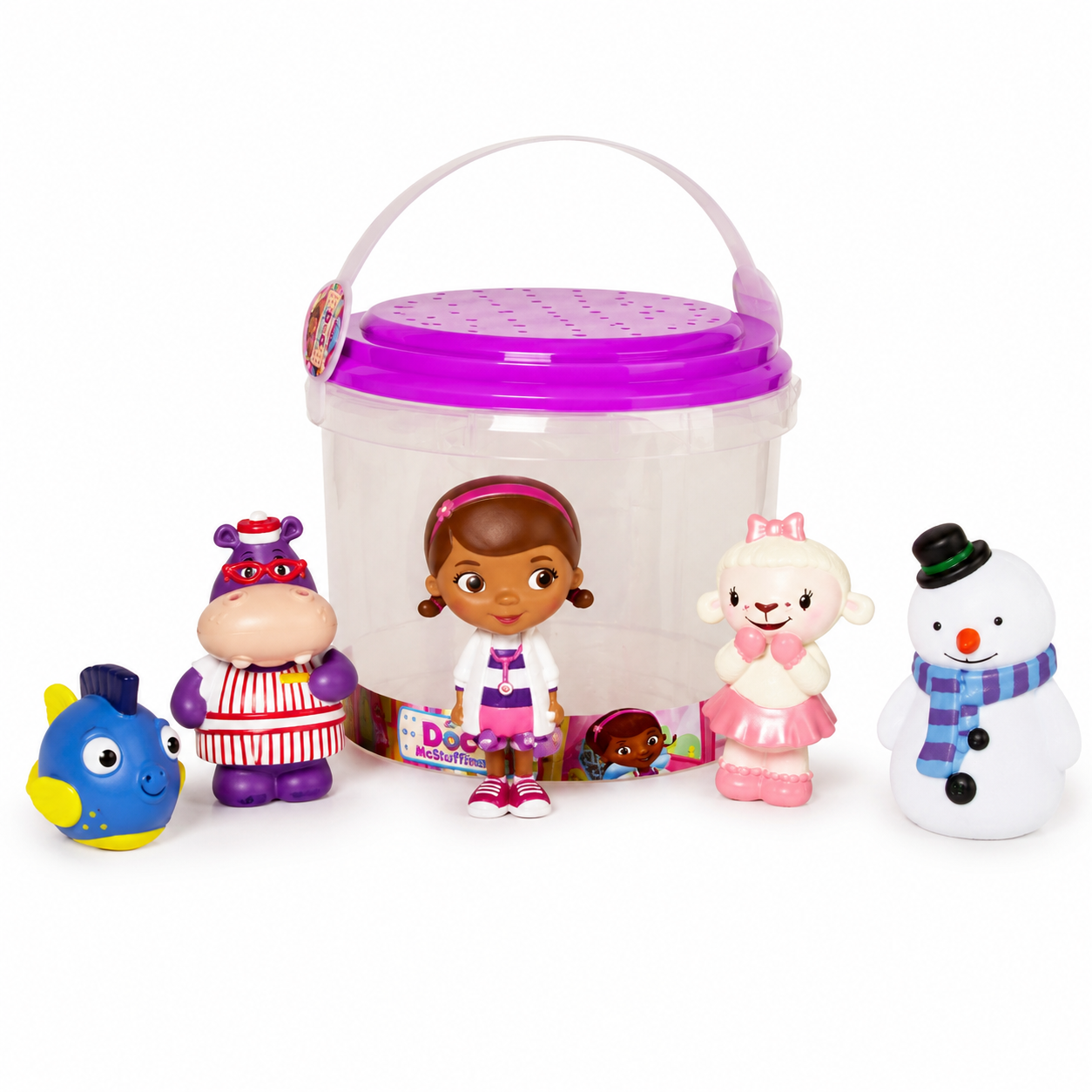 Official Doc McStuffin’s bath toy set.
