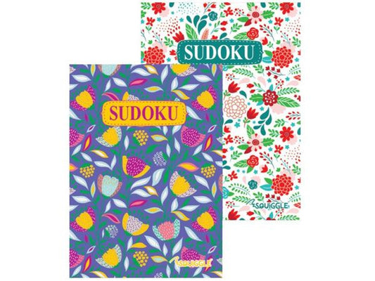 A5 floral sudoku puzzle book