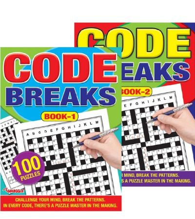 A4 code breaks puzzle book