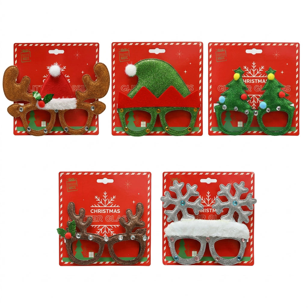 Christmas novelty glasses