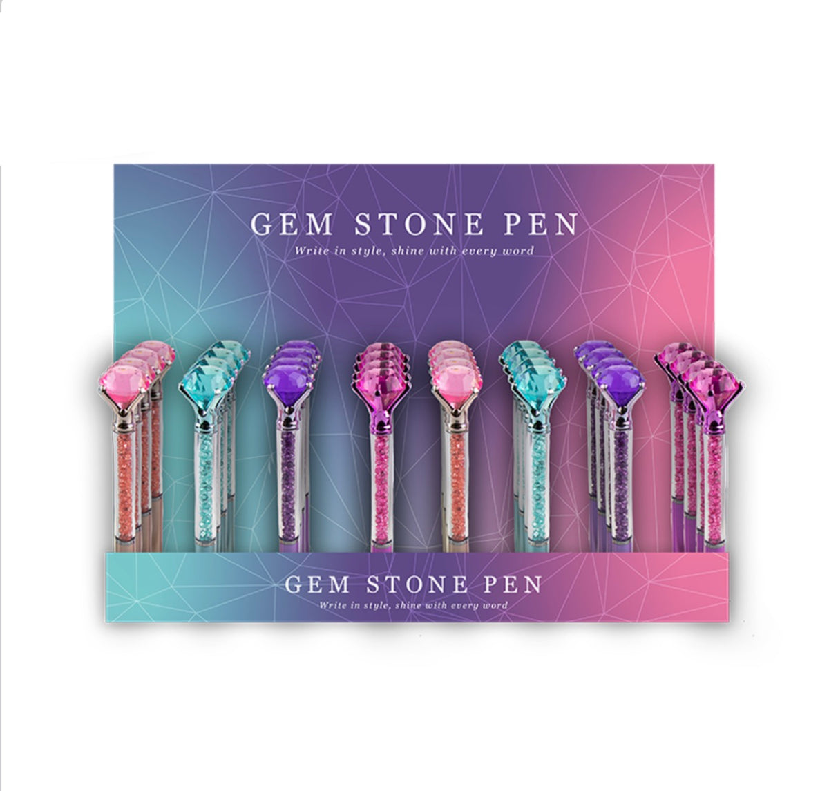 Diamond gemstone pen
