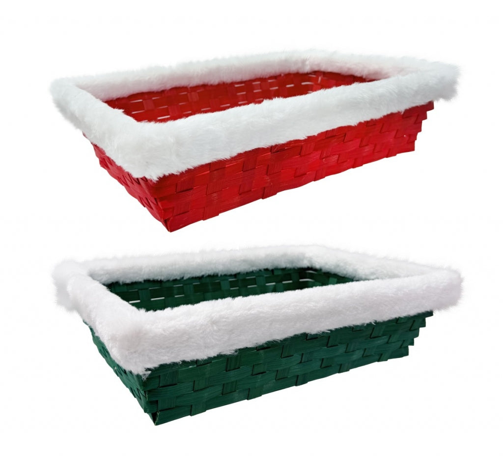 Christmas rectangle hamper basket.