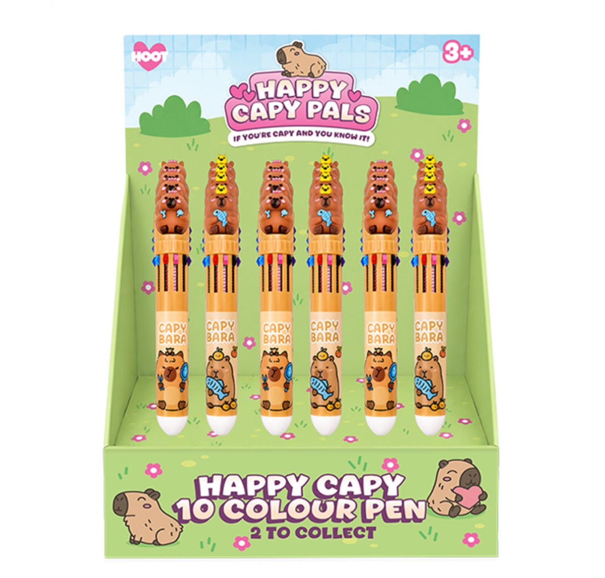 Capybara 10-colour pen