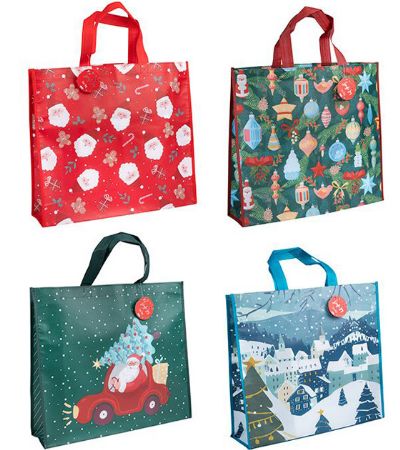 Christmas shopping bag - jingle joy