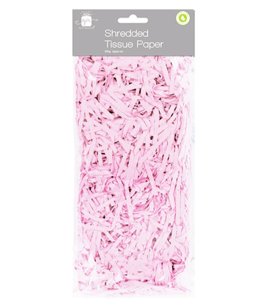 Shredded tissue paper - light pink image 0
