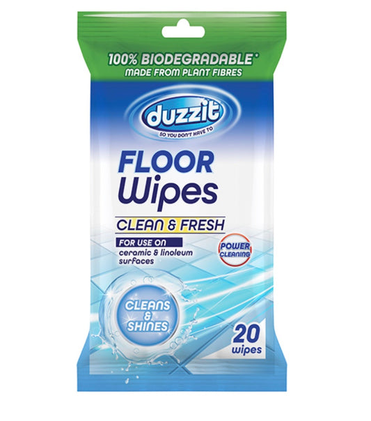 Duzzit clean &amp; fresh floor wipes image 0