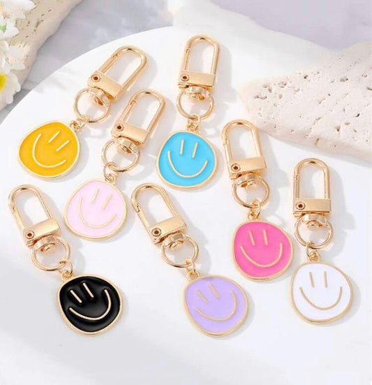Smiley face keyring image 0